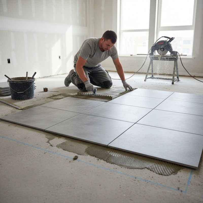 Porcelain Tile Installation detail